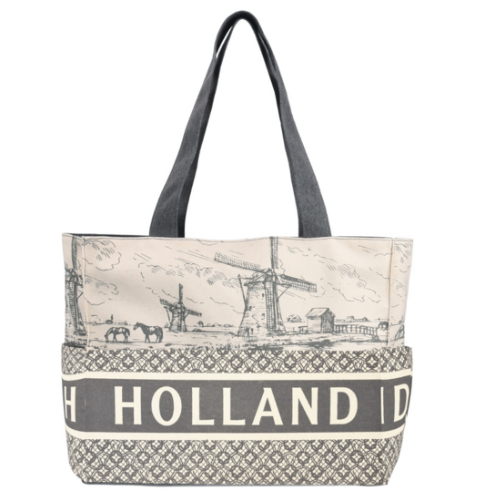 Shopper Holly Denim - Schoudertas Grijs