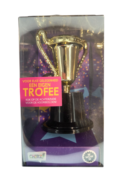 Trofee Goud - Maak je Eigen - Inclusief Stickers