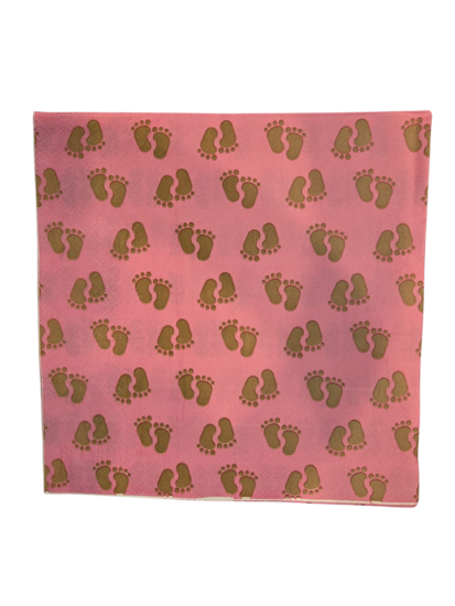 Servetten Geboorte - Meisje Roze Voetjes - 20 stuks