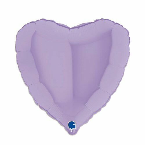 Folieballon Hart Mat - Lila - 45 cm