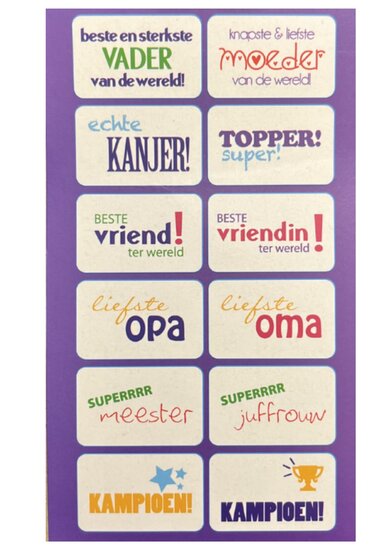 Trofee Goud - Maak je Eigen - Inclusief Stickers