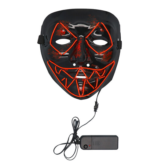 Masker Killer Smile - Voodoo met Licht - Halloween