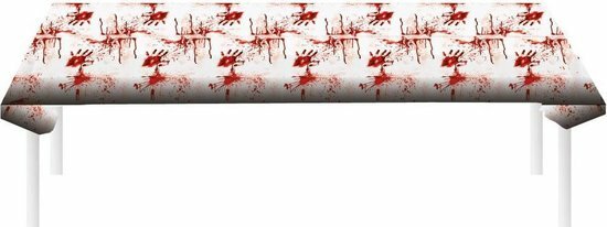 Halloween Tafelkleed Bloed - Bloederige Handen