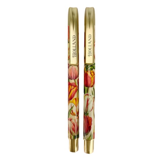 Pennenset - Vintage Tulpen - Cadeau Set - Pen Souvenir