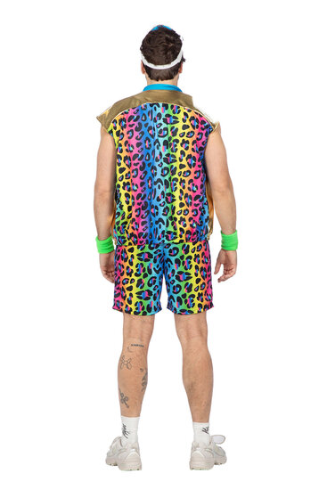 Foute Party Kostuum - Neon Panter - Disco Jaren 80 - Heren