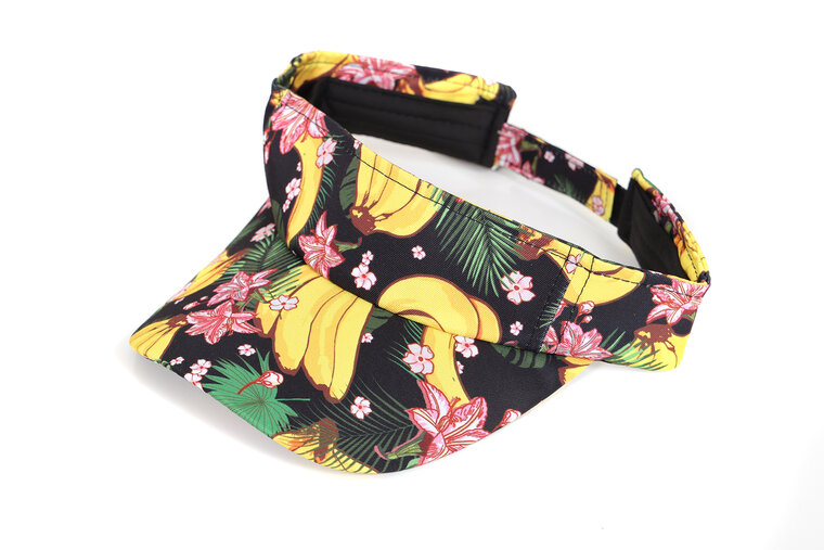 Hawaii Zonneklep - Banaan Print - Strandfeest - Volwassenen