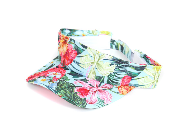 Hawaii Zonneklep - Flamingo Print - Strandfeest - Volwassenen