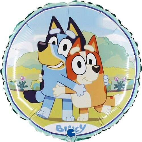 Folieballon - Bluey Rond - 45 cm - Helium- en Luchtvulling