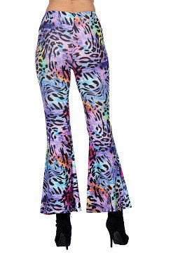 Broek Panter - Foute Party Neon - Paars en Blauw - Dames