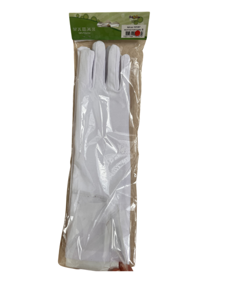 Handschoenen Wit Lang Model