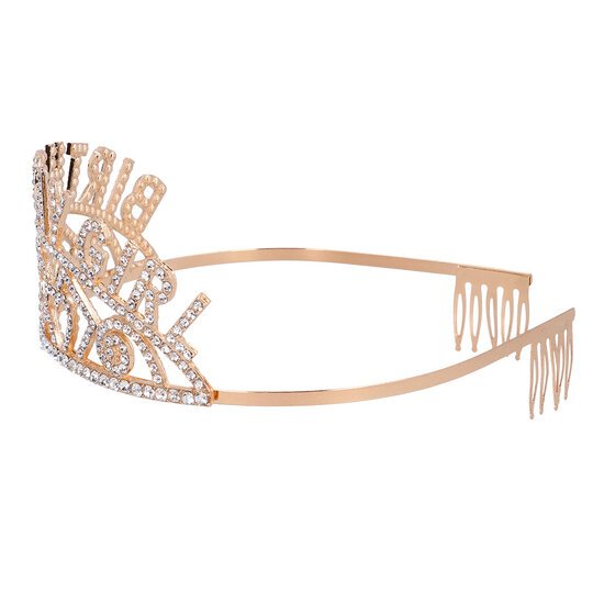 Diadeem Verjaardag - Birthday Girl - Metaal Rosé Goud