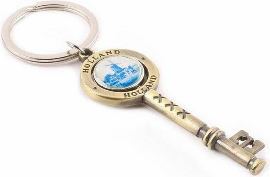 Sleutelhanger sleutel brons Holland