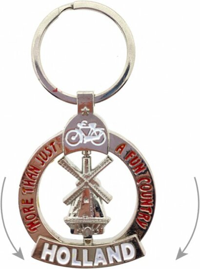 Sleutelhanger mono spinning Holland molen