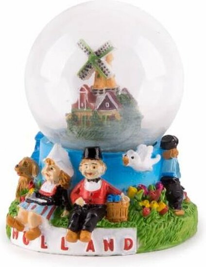 Waterbol Souvenir - Zittend Paartje Holland - 7 cm