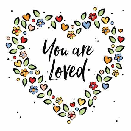 Wenskaart - You Are Loved - Met Envelop