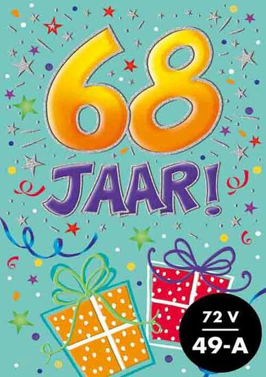 Verjaardagskaart - That Funny Age - 68 jaar - met Envelop