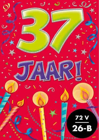 Verjaardagskaart That Funny Age - 37 jaar