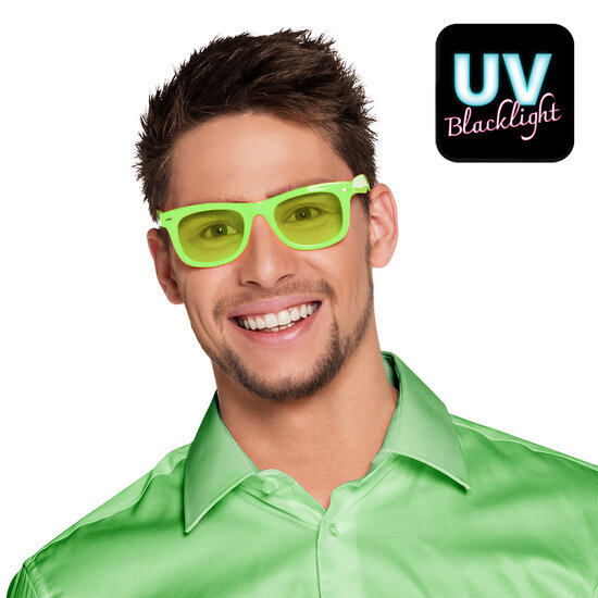 Partybril dance neon groen