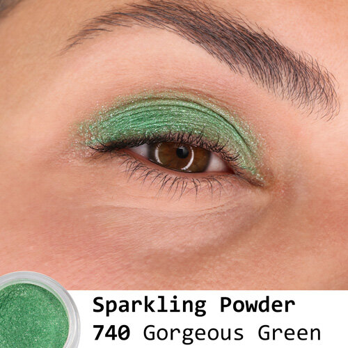 Grimas Glitters - Sparkling Powder - Groen - 740 - 5 ml