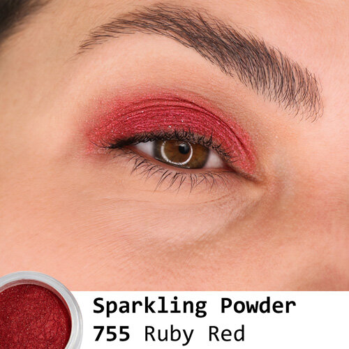 Grimas Glitters - Sparkling Powder - Donkerrood - 755 - 5 ml