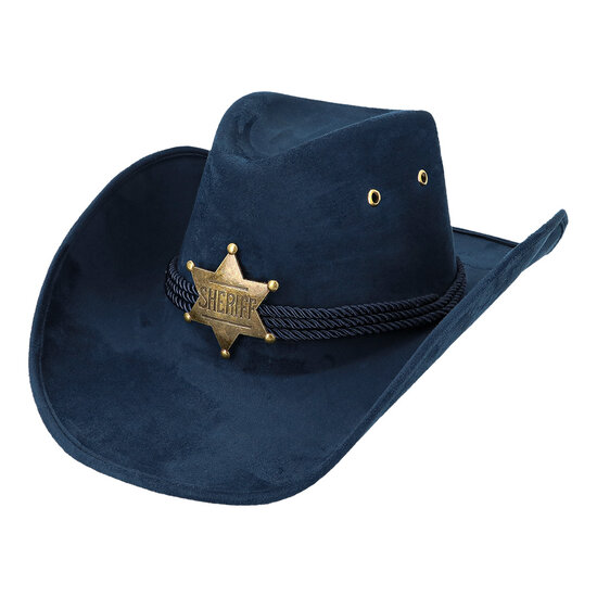 Cowboyhoed Sheriff Tennessee - Suede Blauw - Volwassenen 