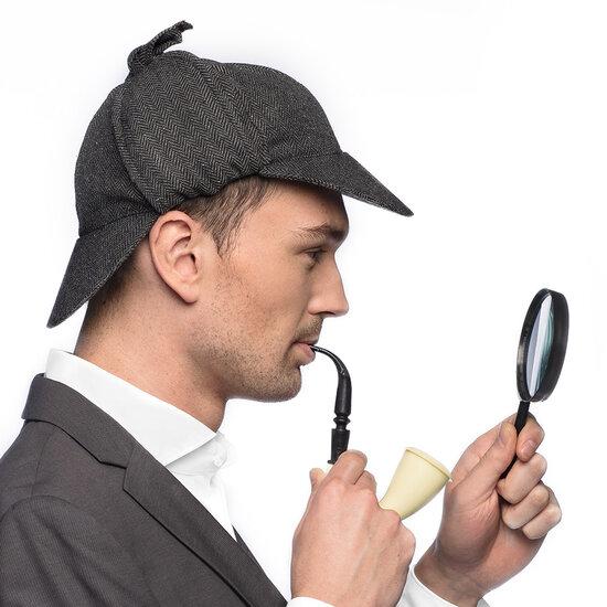 Detective Set - Sherlock Homes - Pet - Pijp - Vergrootglas