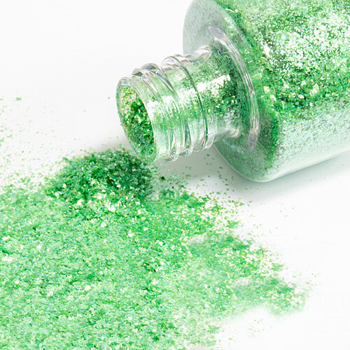 Grimas Crystal Flakes - Groen 740 - 9 gram