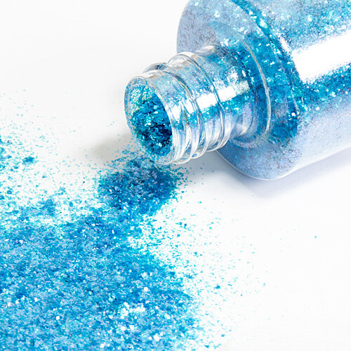 Grimas Crystal Flakes - Blauw 730 - 9 gram