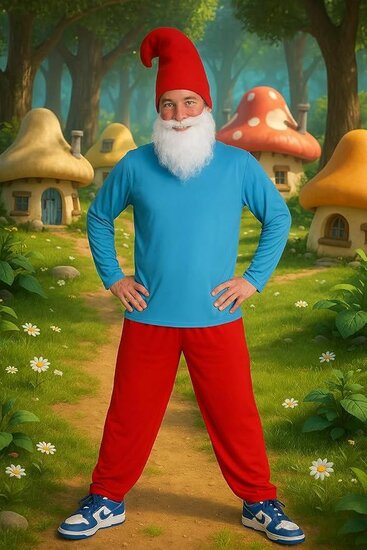 Grote Smurf Kostuum - Heren