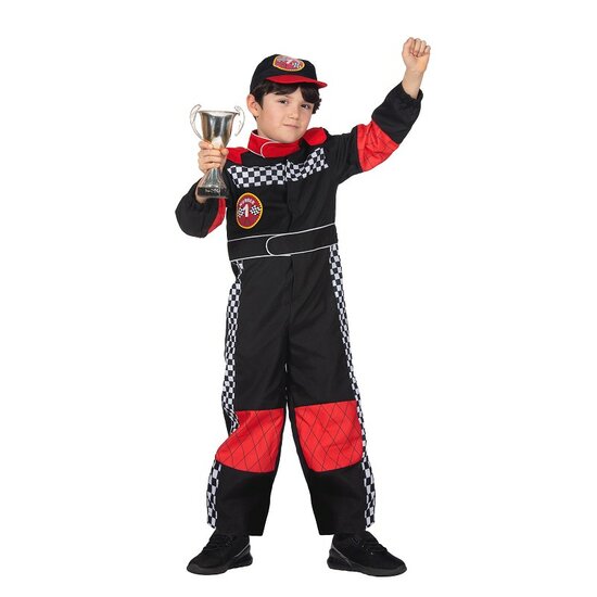 Race Overall Max - Kostuum Racing met Pet - Kinderen