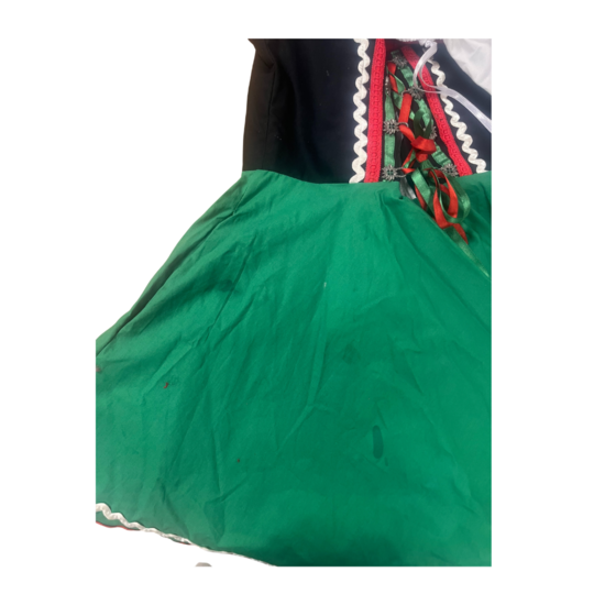 Tweedekans - Nieuw - Dirndl Jurk Oktoberfest - Zwart-Groen - 2-delig - Dames