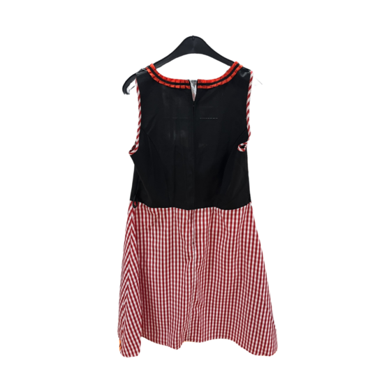 Tweedekans - Nieuw - Dirndl Jurk oktoberfest zwart rood - Dames