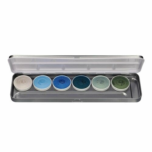Superstar - Waterschmink Palet - Blue Lagoon - 6 kleuren