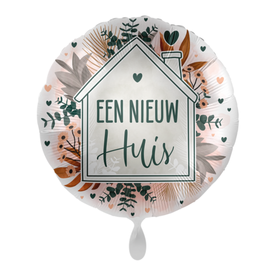 Folieballon - Een Nieuw Huis - 45 cm - Helium- en Luchtvulling
