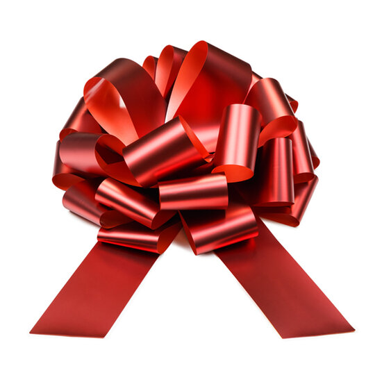 Decoratie Trekstrik Luxe XXL - Rood - 40 cm