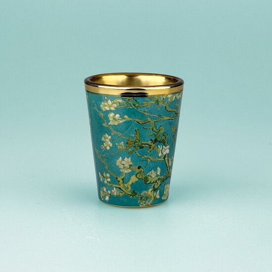 Shotglas - Amandelbloesem van Gogh - Goudfolie
