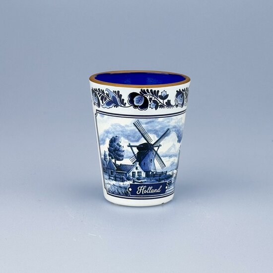 Shotglas - Holland Molen Delftsblauw