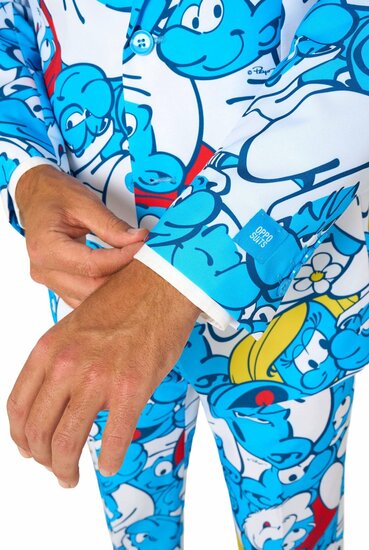 Opposuits - Carnavalskleding Heren - The Smurfs 3-delig