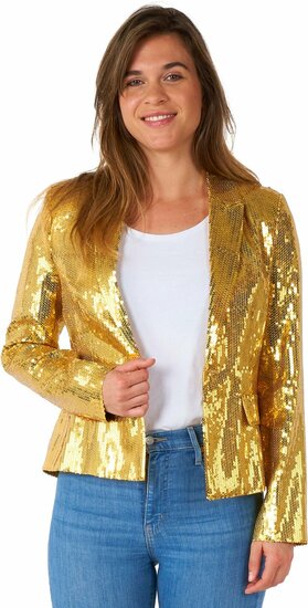 Opposuits Jasje Goud - Sequins Gold Colbert - Dames