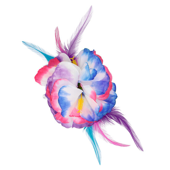 Hawaii Haarclip Hibiscus deluxe - Decoratiebloem