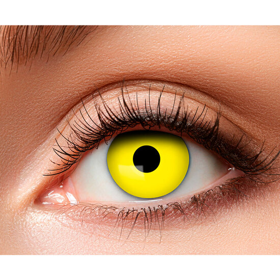 Lenzen Halloween - Kleurlenzen - Kraai Yellow - Weeklenzen