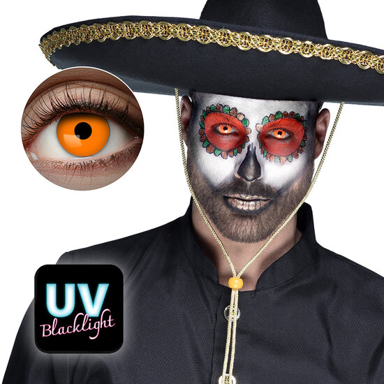 Kleurlenzen fashion UV Oranje jaarlenzen