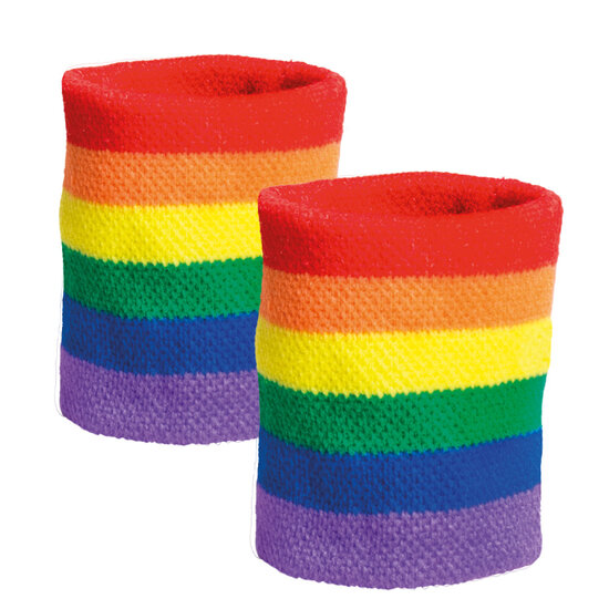 pride regenboog zweetbandjes set