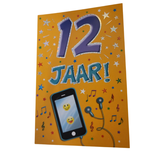 Verjaardagskaart - That funny Age - 12 jaar - met Envelop