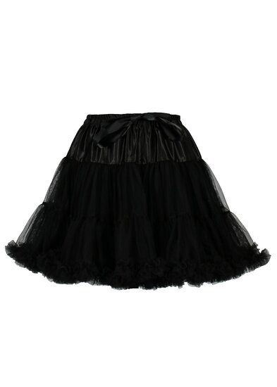 Petticoat Cabaret - met Strik - Zwart - Volwassenen