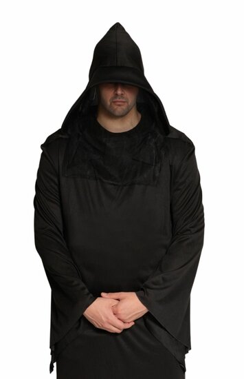Magere Hein Kostuum - Grim Reaper - Zwart - Volwassenen