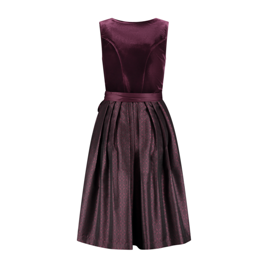 Dirndl Jurkje Deluxe - Velvet Jacquard - Aubergine - Dames