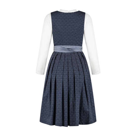Dirndl Jurkje Landhuis - Jacquard - Donkerblauw-Lichtblauw - Dames