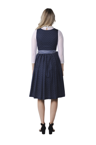 Dirndl Jurkje Landhuis - Jacquard - Donkerblauw-Lichtblauw - Dames