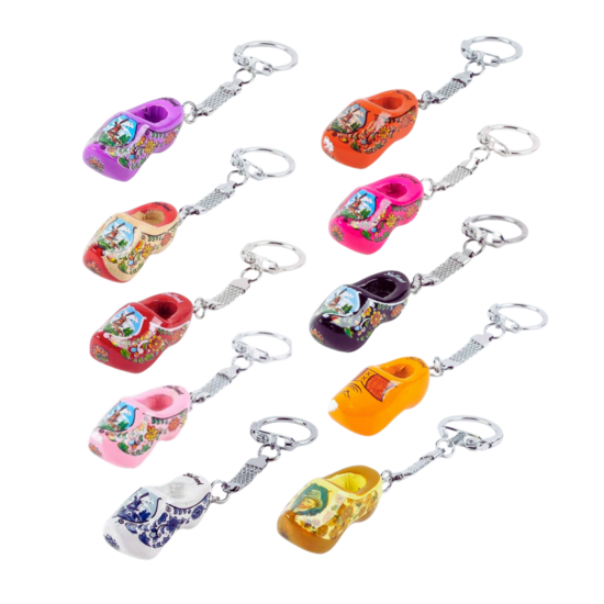 Klomp sleutelhangers fuchsia enkel